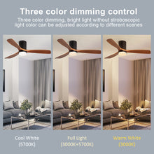Load image into Gallery viewer, Ceiling Fan With Lights 3 Carved Wood Fan Blade With Remote Control