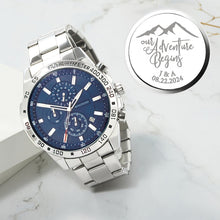 Load image into Gallery viewer, Personalized Mens Watch, Boyfriend Gift, Anniversary Gift