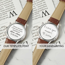 Load image into Gallery viewer, Handwriting Gifts for Groom, Groom Watch, Wedding Watch for Groom
