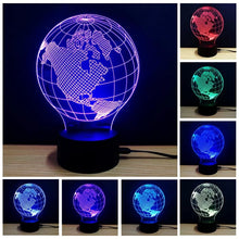 Load image into Gallery viewer, 3D Colorful Earth Model Lamp