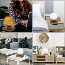 Load image into Gallery viewer, Novelty 3D Magnetic Levitation Moon Lamp Moon Floating Lamp
