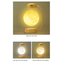 Load image into Gallery viewer, Portable Magnetic Levitation Moon Lamp LED Rotating Dangling Lamp