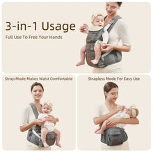 Load image into Gallery viewer, Ergonomic 3-in-1 Baby Carrier and Hipseat