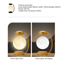 Load image into Gallery viewer, Portable Magnetic Levitation Moon Lamp LED Rotating Dangling Lamp