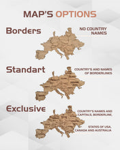 Load image into Gallery viewer, Wooden World Map Rustic Wall Art Home Decor Large Travel Map Wood Gift