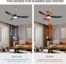 Load image into Gallery viewer, 52 Inch Quiet Dc Motor Ceiling Fan With Lights Remote