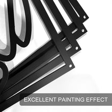 Load image into Gallery viewer, Black Abstract Metal Wall Art 4 Pack Minimalist 3D