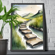 Load image into Gallery viewer, Wall Decor Giclee Poster Art Print - Stepping Stones Nature