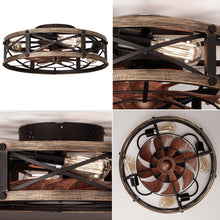 Load image into Gallery viewer, Rustic Bladeless Ceiling Fan With Light And Remote 6 Speeds