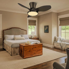 Load image into Gallery viewer, 32 Inch Quiet Ceiling Fan With LED Light And Remote