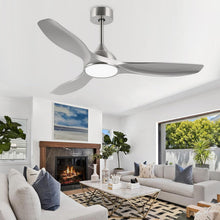 Load image into Gallery viewer, 52 Inch Quiet DC Motor Ceiling Fan With LED Lights Remote Control