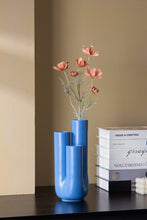 Load image into Gallery viewer, Handmade Funky Memphis Triple Stems Ceramic Vase, Decorative Flower