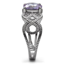Load image into Gallery viewer, TK079 - High polished (no plating) Stainless Steel Ring with AAA Grade
